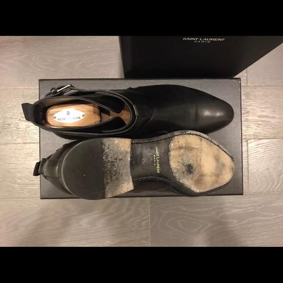 Saint Laurent Paris Ankle Boots Size 42.5 9 $900 - Picture 6 of 7